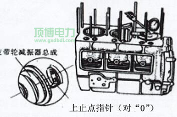 校正第一缸活塞上止點(diǎn)刻